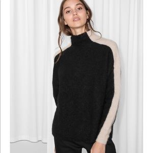 & Other Stories Contrasting Racer Stripe Sweater